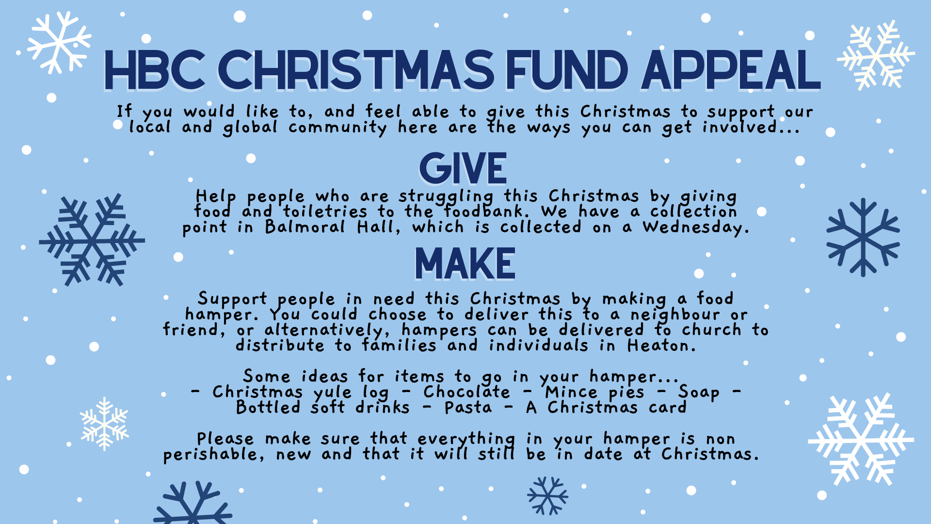Christmas Fund Appeal